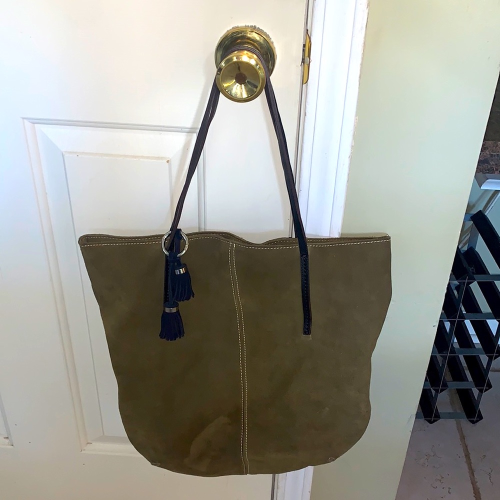 Loft suede tote
